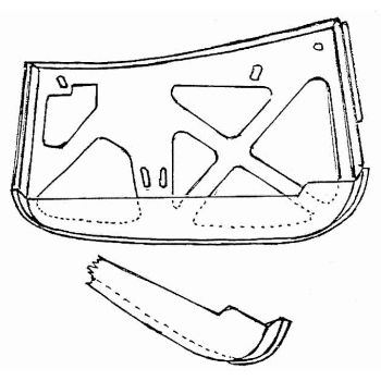 DEUR REPARATIE PLAAT CABRIO RV