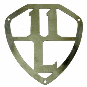 EMBLEEM KOFFERKLEP RVS