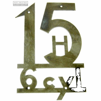 EMBLEEM H ACHTERSCHERM RVS