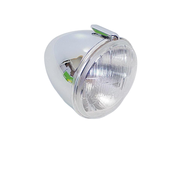 KOPLAMP+HUIS H4 ROND CHROOM KOPLAMP+HUIS H4 ROND CHROOM