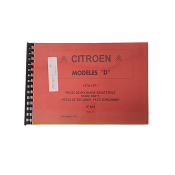 ONDERDELEN BOEK DS '70-7/'71 TOME 1B