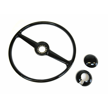 STUURWIEL 2 SPAAKS ZWART MAT STUURWIEL 2 SPAAKS ZWART MAT